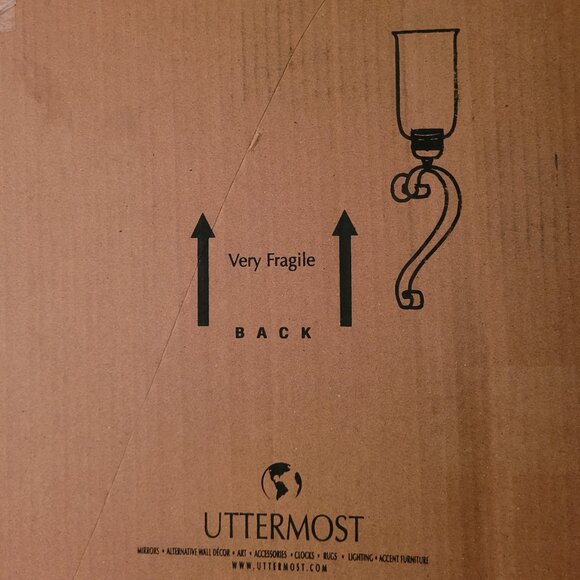 NIP Uttermost Hand Forged Bronze Wall Sconce - Picture 8 of 8